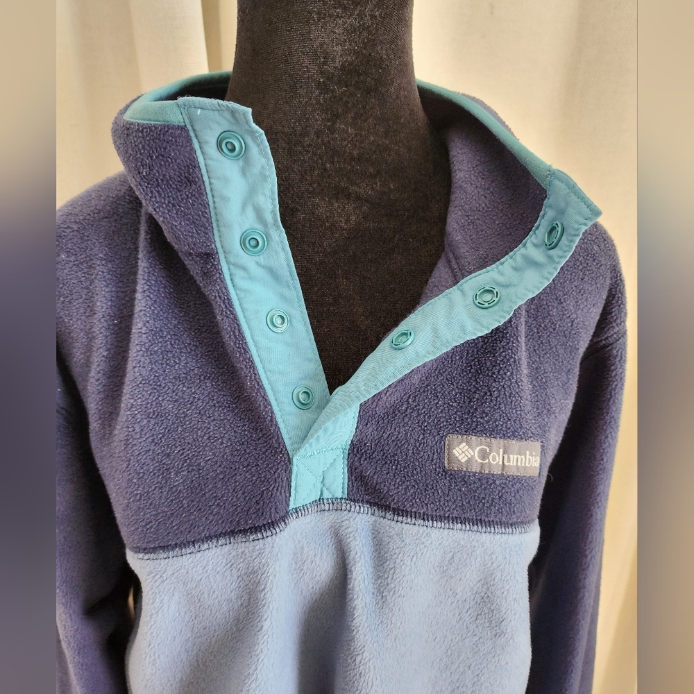 Columbia 1/4 snap Ladies Fleece Pullover size M - Picture 2 of 8